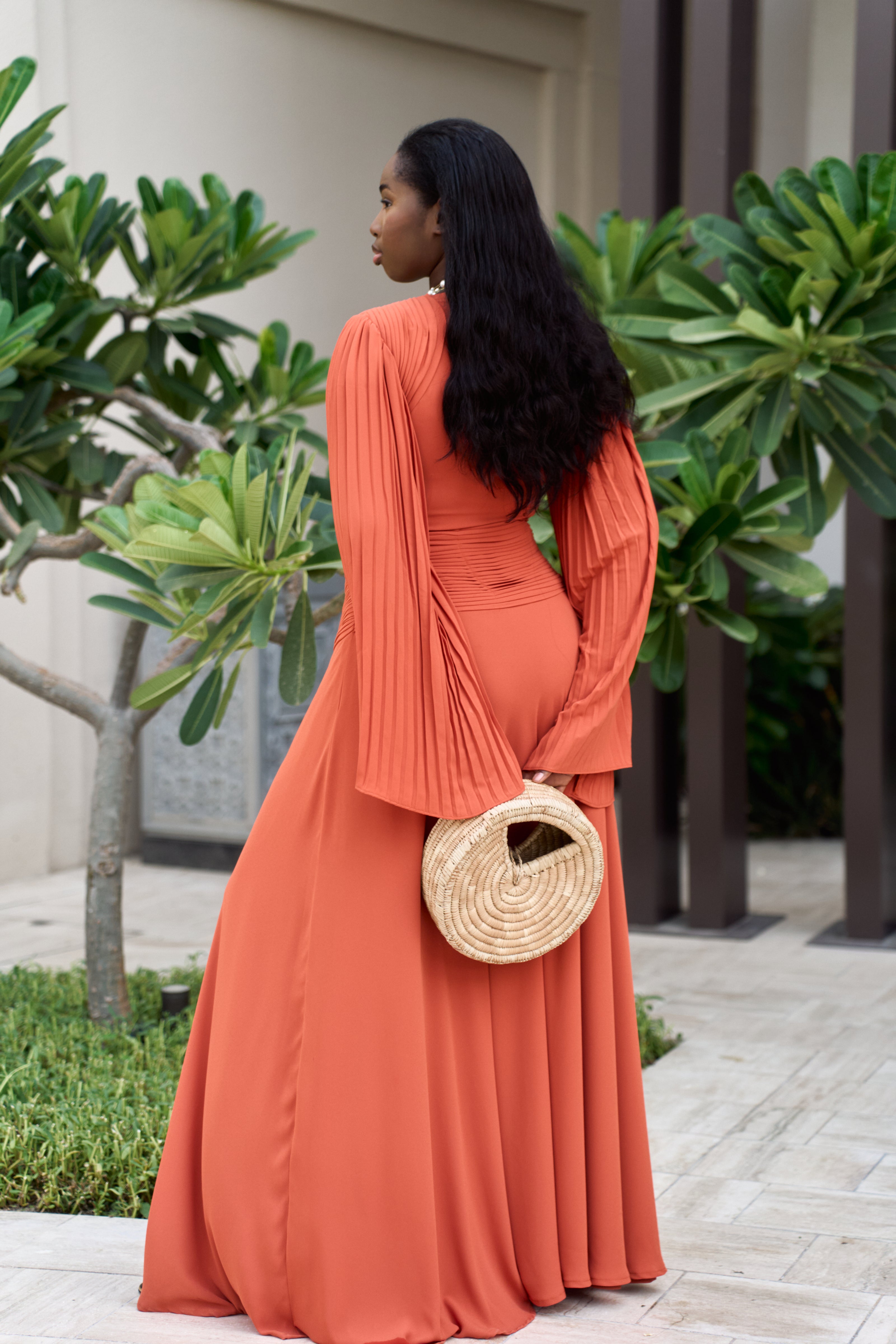 Solís Pleated Maxi
