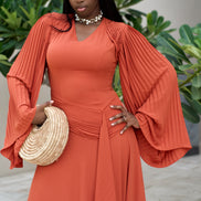 Solís Pleated Maxi